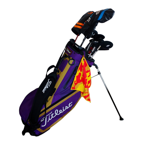 RPG MICROFIBER GOLF GREEN TOWEL 12*12 - ORANGE - RED PLANET GOLF