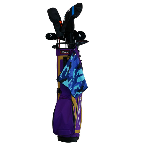 RPG MICROFIBER GOLF GREEN TOWEL 12*12 - PURPLE - RED PLANET GOLF