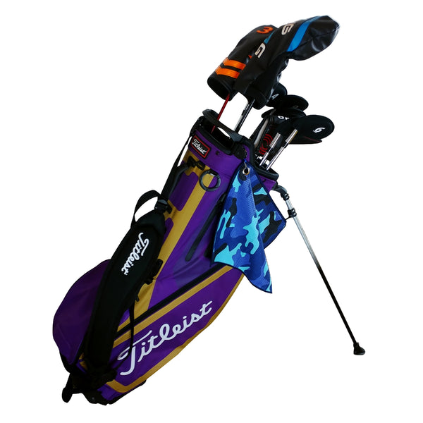 RPG MICROFIBER GOLF GREEN TOWEL 12*12 - PURPLE - RED PLANET GOLF