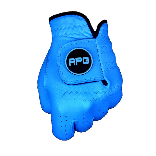 RPG 100% CABRETTA LEATHER COLOR GOLF GLOVE (MENS-AQUA) - RED PLANET GOLF