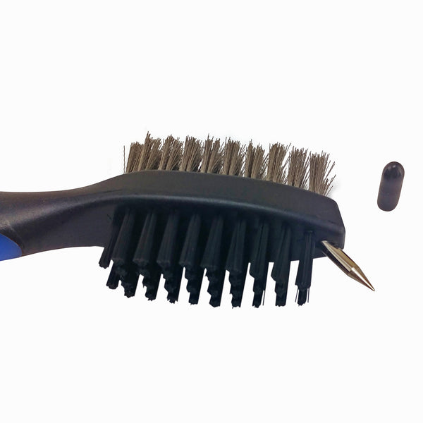 RPG RETRACTABLE 2-SIDED GOLF CLUB BRUSH & GROOVE CLEANER - RED PLANET GOLF