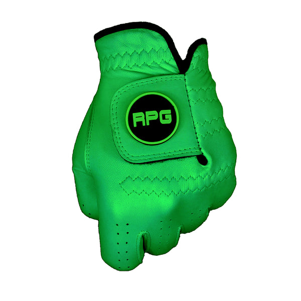 RPG 100% CABRETTA LEATHER COLOR GOLF GLOVE (MENS-GREEN) - RED PLANET GOLF