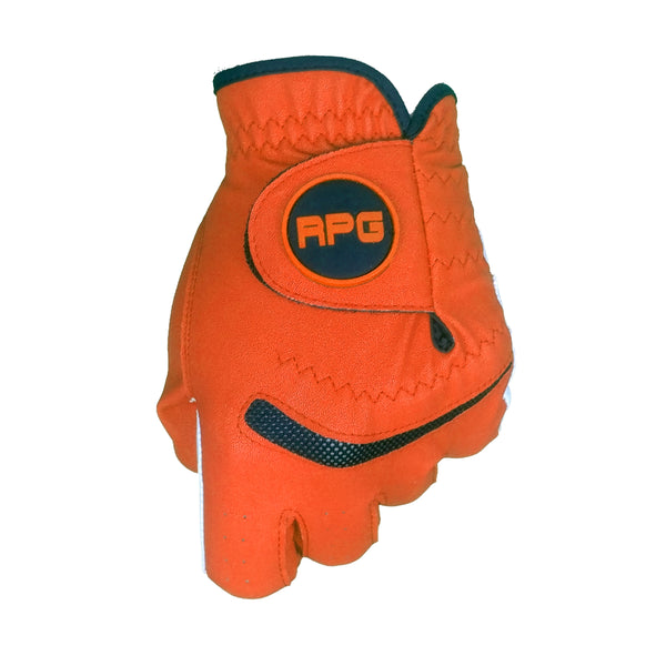 RPG Combo Cabretta Leather Color Golf Glove (Mens-Orange)