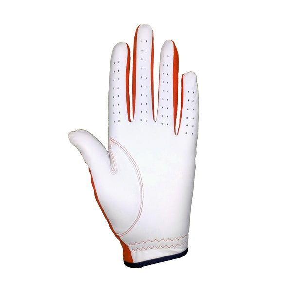 RPG Combo Cabretta Leather Color Golf Glove (Mens-Orange)
