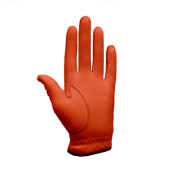 RPG 100% CABRETTA LEATHER COLOR GOLF GLOVE (MENS-ORANGE) - RED PLANET GOLF