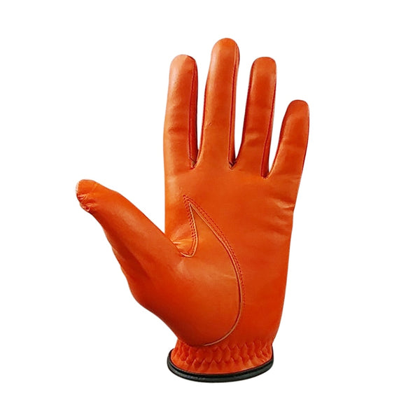 RPG 100% CABRETTA LEATHER COLOR GOLF GLOVE (WOMENS-LEFT HAND-ORANGE) - RED PLANET GOLF