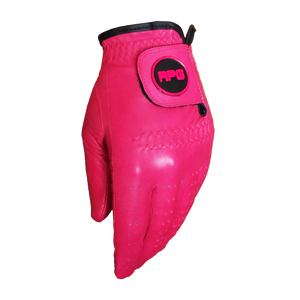 RPG 100% CABRETTA LEATHER COLOR GOLF GLOVE (WOMENS-LEFT HAND-PINK) - RED PLANET GOLF