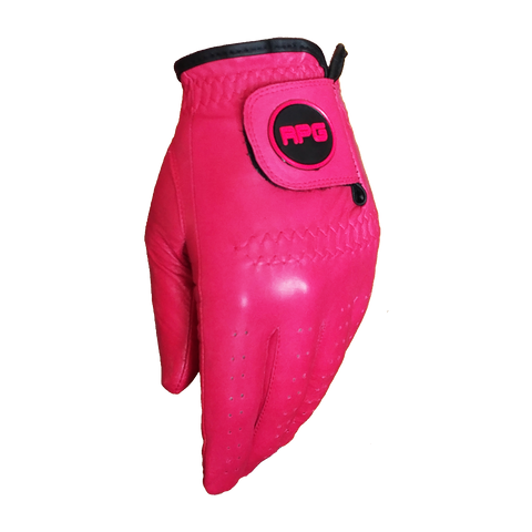 RPG 100% CABRETTA LEATHER COLOR GOLF GLOVE (WOMENS-LEFT HAND-PINK) - RED PLANET GOLF