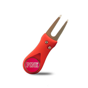 RPG Featherlite Switchblade Divot Tool (RED-PINK) - RED PLANET GOLF