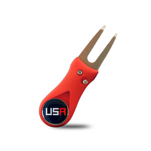 RPG Featherlite Switchblade Divot Tool (RED-USA) - RED PLANET GOLF