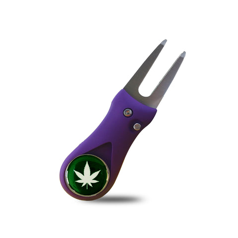 RPG Featherlite Switchblade Divot Tool (PURPLE-CANNIBAS) - RED PLANET GOLF