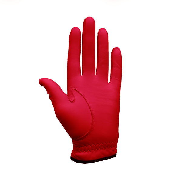 RPG 100% CABRETTA LEATHER COLOR GOLF GLOVE (MENS-RED) - RED PLANET GOLF