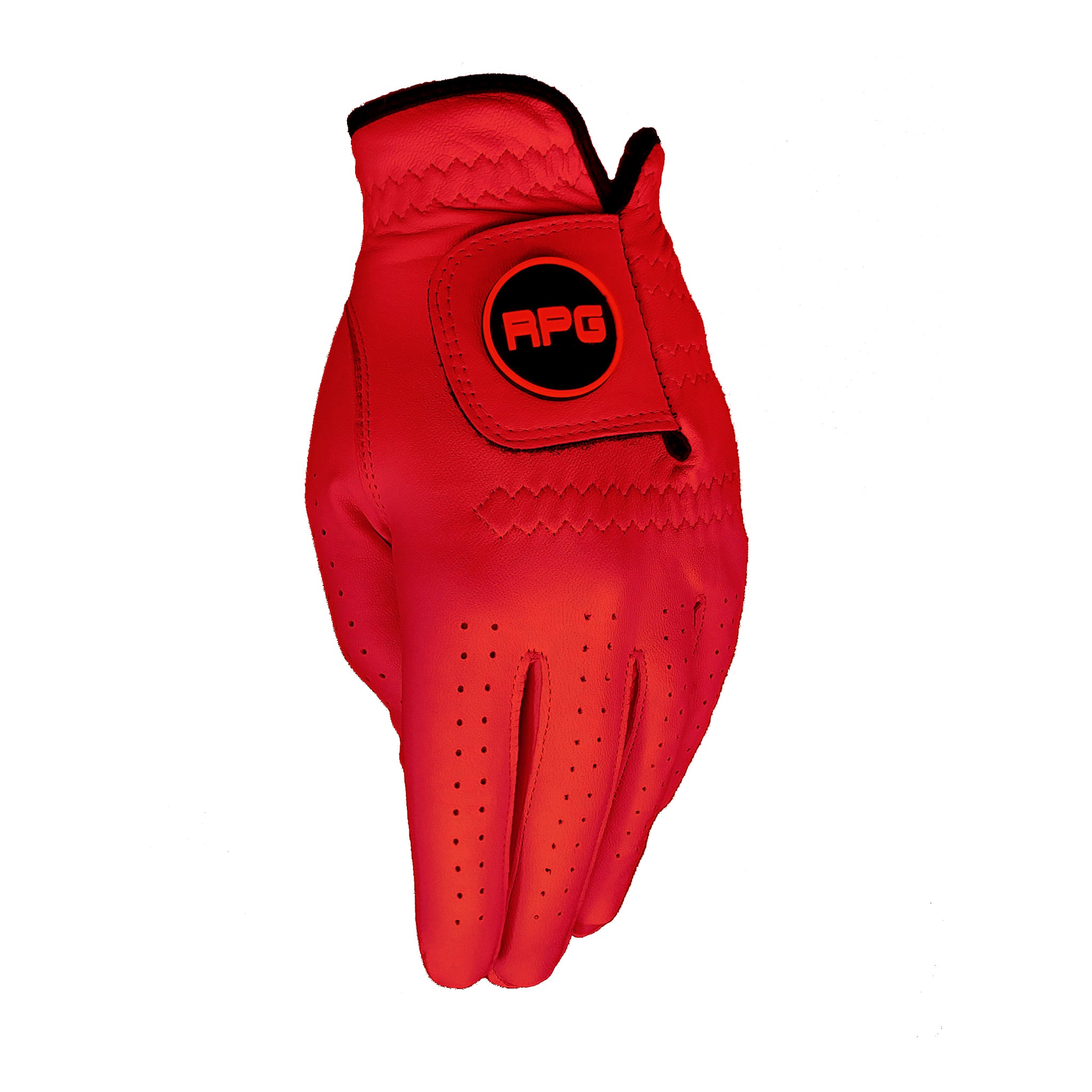 RPG 100% CABRETTA LEATHER COLOR GOLF GLOVE (MENS-RED) - RED PLANET GOLF