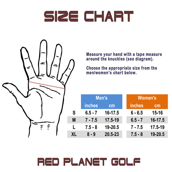 RPG 100% CABRETTA LEATHER COLOR GOLF GLOVE (WOMENS-LEFT HAND-BLUE) - RED PLANET GOLF