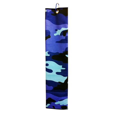 RPG TRI FOLD MICROFIBER GOLF TOWEL - PURPLE CAMOUFLAGE - RED PLANET GOLF